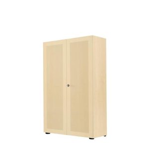 Flügeltürenschrank, 2-türig, Akustikfront, 800 x 1930 mm, 5 OH, Ahorn-Dekor Flügeltürenschrank, 2-türig, Akustikfront, 800 x 1930 mm, 5 OH, Ahorn-Dekor
