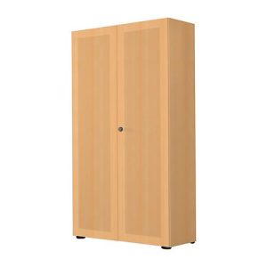 Flügeltürenschrank, 2-türig, Akustikfront, 800 x 2300 mm, 6 OH, Buche-Dekor Flügeltürenschrank, 2-türig, Akustikfront, 800 x 2300 mm, 6 OH, Buche-Dekor