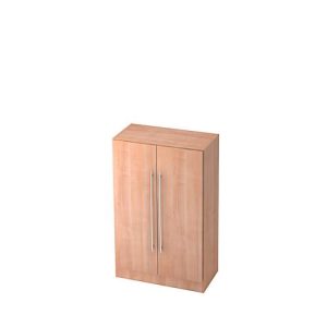 Flügeltürenschrank 3 OH, B 800 x T 420 x H 1270 mm, Nussbaum-Dekor Flügeltürenschrank 3 OH, B 800 x T 420 x H 1270 mm, Nussbaum-Dekor