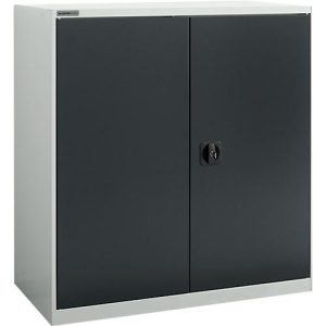 Flügeltürenschrank Schäfer Shop Select MS-i 12409, Stahlblech, B 950 x T 400 x H 1215 mm, 3 OH, Lichtgrau/Anthrazitgrau, bis 150 kg Flügeltürenschrank Schäfer Shop Select MS-i 12409, Stahlblech, B 950 x T 400 x H 1215 mm, 3 OH, Lichtgrau/Anthrazitgrau, bis 150 kg