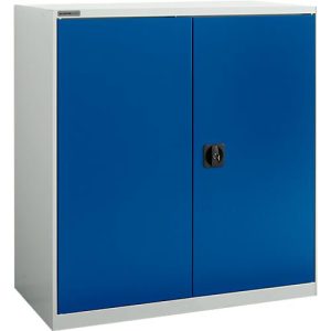 Flügeltürenschrank Schäfer Shop Select MS-i 12409, Stahlblech, B 950 x T 400 x H 1215 mm, 3 OH, Lichtgrau/Enzianblau, bis 150 kg Flügeltürenschrank Schäfer Shop Select MS-i 12409, Stahlblech, B 950 x T 400 x H 1215 mm, 3 OH, Lichtgrau/Enzianblau, bis 150 kg