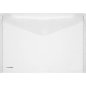 FolderSys Dokumententasche, DIN A4 quer, Klettverschluss, PP, farblos FolderSys Dokumententasche, DIN A4 quer, Klettverschluss, PP, farblos