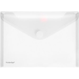 FolderSys Dokumententasche, DIN A5 quer, Klettverschluss, PP, farblos FolderSys Dokumententasche, DIN A5 quer, Klettverschluss, PP, farblos
