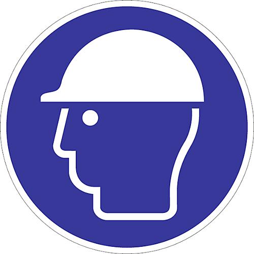 Folie 'Schutzhelm benutzen', selbstklebend