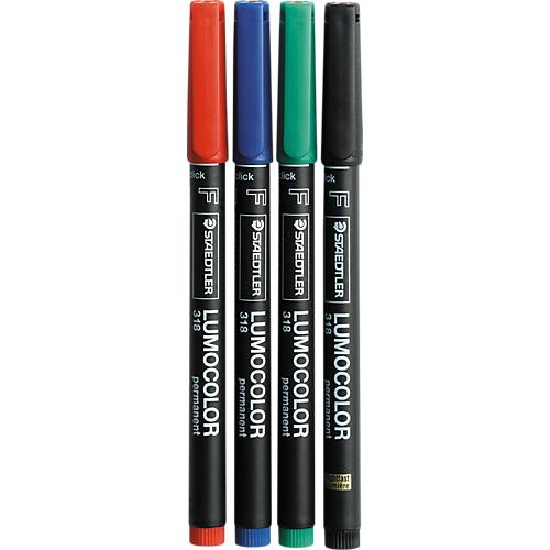Folienschreiber Universalstift, M, WF, sortiert,4er-Set
