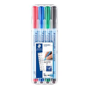 Folienstifte Staedtler Lumocolor® correctable, Linienbreite M, trocken abwischbar, 4 Stück Folienstifte Staedtler Lumocolor® correctable, Linienbreite M, trocken abwischbar, 4 Stück