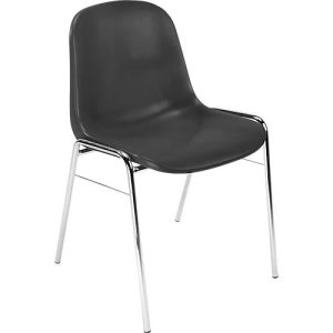 Formschalenstuhl Beta, stapelbar, desinfektionsmittelbeständig, Sitzhöhe 460 mm, anthrazit Formschalenstuhl Beta, stapelbar, desinfektionsmittelbeständig, Sitzhöhe 460 mm, anthrazit