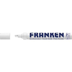 Franken Kreidemarker ZKM09, Keilspitze, Strichstärke 2-5 mm, Tinte auf Wasserbasis, weiß Franken Kreidemarker ZKM09, Keilspitze, Strichstärke 2-5 mm, Tinte auf Wasserbasis, weiß