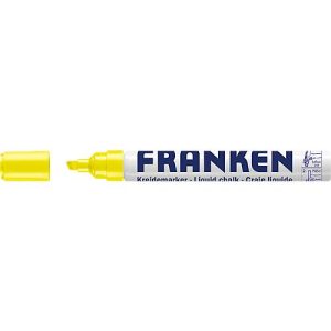 Franken Kreidemarker ZKML04, Keilspitze, Strichstärke 2-5 mm, Tinte auf Wasserbasis, neongelb Franken Kreidemarker ZKML04, Keilspitze, Strichstärke 2-5 mm, Tinte auf Wasserbasis, neongelb