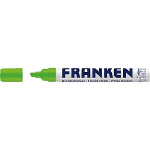 Franken Kreidemarker ZKML19, Keilspitze, Strichstärke 2-5 mm, Tinte auf Wasserbasis, hellgrün Franken Kreidemarker ZKML19, Keilspitze, Strichstärke 2-5 mm, Tinte auf Wasserbasis, hellgrün