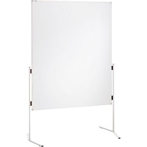 Franken Moderationstafel ECO, 1200 x 1500 mm, beidseitig, mit Rollen, weiß/Karton, ECO-UMTKR Franken Moderationstafel ECO, 1200 x 1500 mm, beidseitig, mit Rollen, weiß/Karton, ECO-UMTKR