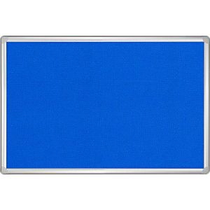 Franken Pinnwandtafel PRO, Filz, Wandmontage im Hoch- & Querformat, Aluminiumrahmen, blau, 900 x 1200 mm Franken Pinnwandtafel PRO, Filz, Wandmontage im Hoch- & Querformat, Aluminiumrahmen, blau, 900 x 1200 mm