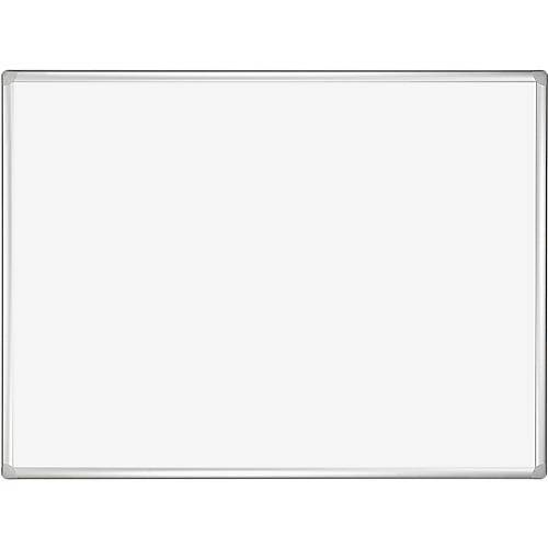 Franken Whiteboard PRO, emailliert, Wandmontage im Hoch- & Querformat, Stahl weiß lackiert & Aluminiumrahmen, magnethaftend, Ablageschale, 1000 x 2000 mm