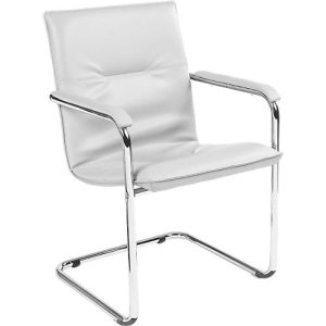Freischwinger Rumba, Kunstleder, weiß Freischwinger Rumba, Kunstleder, weiß