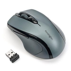 Funkmaus Kensington Pro Fit, für Rechtshänder, 1750 dpi, 5 Tasten & Scrollrad, USB-Receiver, inkl. 2 x AAA Batterien, grafitgrau Funkmaus Kensington Pro Fit, für Rechtshänder, 1750 dpi, 5 Tasten & Scrollrad, USB-Receiver, inkl. 2 x AAA Batterien, grafitgrau