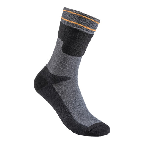 Funktionssocke Dibbersen Gr.47-50 schwarz/grau FELDTMANN