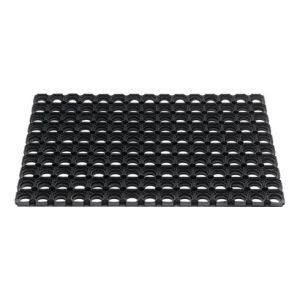 Fußmatte offene Ringe schwarz Gum.L500xB800xS22mm Fußmatte offene Ringe schwarz Gum.L500xB800xS22mm