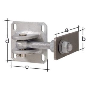 GAH Alberts Torband 170x60x120x120mm Anschweißlasche Stahl roh GAH Alberts Torband 170x60x120x120mm Anschweißlasche Stahl roh