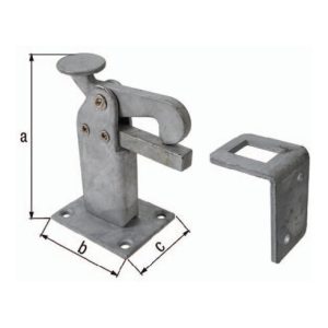 GAH Torfeststeller 95x65x50mm Stahl roh GAH Torfeststeller 95x65x50mm Stahl roh