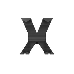 Garderobenhaken WGX, B 145 x T 157 x H 175 mm, Feinstruktur, recyceltes Aluminium, schwarz Garderobenhaken WGX, B 145 x T 157 x H 175 mm, Feinstruktur, recyceltes Aluminium, schwarz
