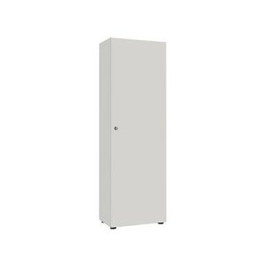 Garderobenschrank, 1-türig, B 60 cm, 5OH, silber Garderobenschrank, 1-türig, B 60 cm, 5OH, silber