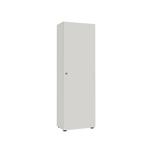 Garderobenschrank, 1-türig, B 60 cm, 5OH, silber