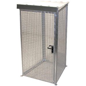 Gasflaschen-Container für 16 Flaschen, mit Dach Gasflaschen-Container für 16 Flaschen, mit Dach