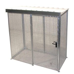 Gasflaschen-Container für 32 Flaschen, mit Dach Gasflaschen-Container für 32 Flaschen, mit Dach