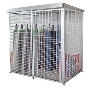 Gasflaschen-Container für 48 Flaschen, mit Dach Gasflaschen-Container für 48 Flaschen, mit Dach