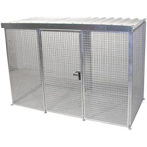 Gasflaschen-Container für 78 Flaschen, mit Dach Gasflaschen-Container für 78 Flaschen, mit Dach