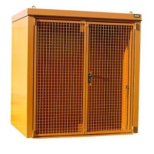 Gasflaschencontainer BAUER GFC-B M2, B 1570 x T 2125 x H 2265, für 35 Gasflaschen, feuerbeständig, abschließbar, orange Gasflaschencontainer BAUER GFC-B M2, B 1570 x T 2125 x H 2265, für 35 Gasflaschen, feuerbeständig, abschließbar, orange
