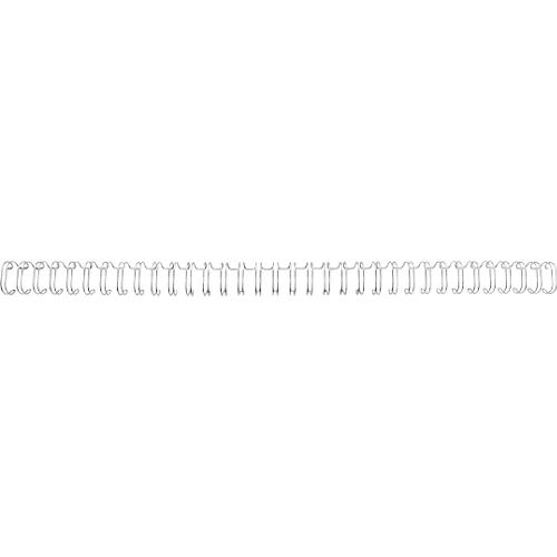GBC Drahtbinderücken WireBind, A4, 34 Ringe, 8 mm für max. 70 Seiten, 100 Stück, silber