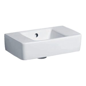 Geberit Handwaschbecken RENOVA PLAN ohne Hahnloch, mit Überlauf 400 x 250 mm weiß Geberit Handwaschbecken RENOVA PLAN ohne Hahnloch, mit Überlauf 400 x 250 mm weiß