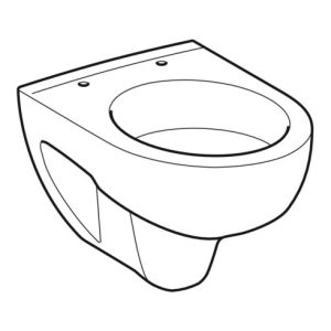 Geberit Wand-Tiefspül-WC RENOVA COMPACT verkürzte Ausladung, mit Spülrand weiß Geberit Wand-Tiefspül-WC RENOVA COMPACT verkürzte Ausladung, mit Spülrand weiß