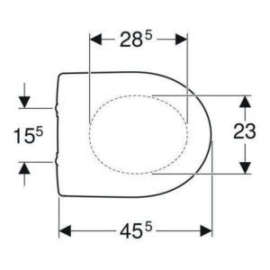Geberit WC-Sitz RENOVA ohne Absenkautomatik weiß