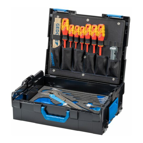 Gedore 1100-03 L-BOXX 136 mit Sortiment Sanitär 44-teilig