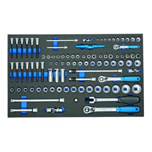 Gedore 2005 CT4-U-20 Steckschlüssel-Satz 1/4″-3/8″-1/2″ in Check-Tool-Modul, 91-teilig Gedore 2005 CT4-U-20 Steckschlüssel-Satz 1/4″-3/8″-1/2″ in Check-Tool-Modul, 91-teilig