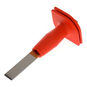 Gedore Meißel, Schlitzmeißel mit Handschutz, Spitzwinkel 60°, Schneide 26 mm breit, 240 mm lang, gehärteter Stahl, 104 HS Gedore Meißel, Schlitzmeißel mit Handschutz, Spitzwinkel 60°, Schneide 26 mm breit, 240 mm lang, gehärteter Stahl, 104 HS