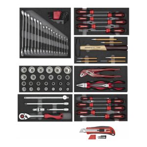 Gedore R21010000 Werkzeugsatz 8x CT-Module + Cutter 81-teilig Gedore R21010000 Werkzeugsatz 8x CT-Module + Cutter 81-teilig