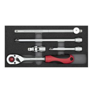 Gedore R22150008 Steckschlüssel-Satz 1/2″ 2/6 CT-Modul 5-teilig