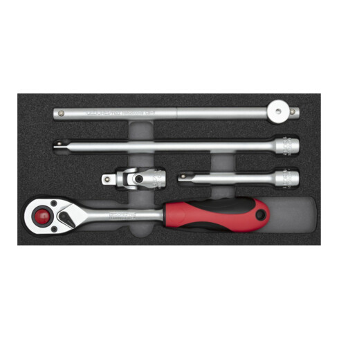 Gedore R22150008 Steckschlüssel-Satz 1/2" 2/6 CT-Modul 5-teilig