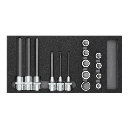 Gedore R22150011 Schraubendrehereinsätze 1/2" 2/6 CT-Modul 15-teilig