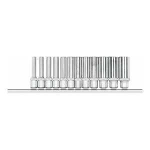 Gedore R41008012 Steckschlüssel-Satz 1/4″ 6-kant +Leiste 12-teilig