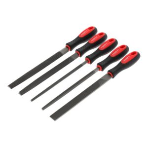 Gedore R93000005 Feilensatz 3-kant + 4-kant + Flach + Rund + Halb 5-teilig Gedore R93000005 Feilensatz 3-kant + 4-kant + Flach + Rund + Halb 5-teilig