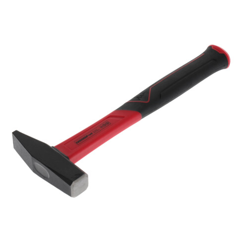 Gedore red Schlosserhammer mit Fiberglasstiel, 500 g Kopfgewicht, Hammer mit Fiberglasgriff, Werkzeug, geschmiedet, R92120020
