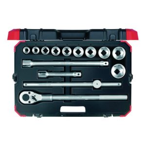 Gedore red Steckschlüsselsatz, 14-teilig, Mit Umschaltknarre, Ratsche, Steckschlüssel, 3/4″