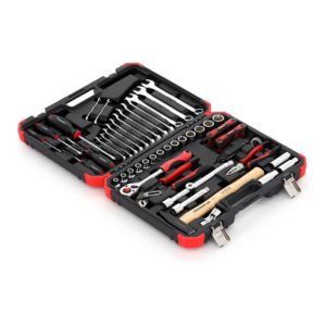 Gedore red Steckschlüsselsatz, Set 61tlg, 12-kant, 1/2 Zoll, 4-13mm, Werkzeug, Knarre Hammer Zange, für KFZ, R69003061