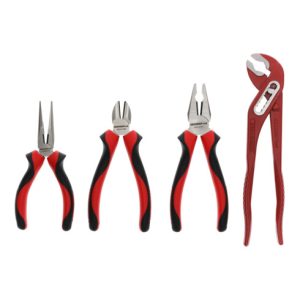 Gedore red Zangen-Satz, Werkzeug-Set mit Kombizange/Wasserpumpenzange/Flachrundzange/Seitenschneider, R22150018 Gedore red Zangen-Satz, Werkzeug-Set mit Kombizange/Wasserpumpenzange/Flachrundzange/Seitenschneider, R22150018