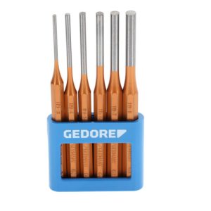 Gedore Splinttreiber-Satz inkl. PVC-Halter, 6-teilig, Stahl/Lackierung, Silber/Kupfer Gedore Splinttreiber-Satz inkl. PVC-Halter, 6-teilig, Stahl/Lackierung, Silber/Kupfer