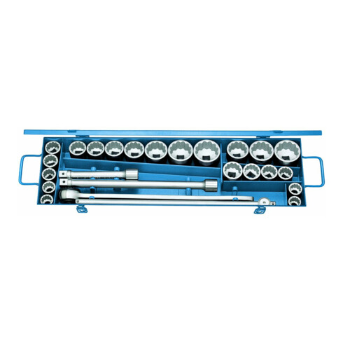 Gedore D 32 EMAU-2 Steckschlüssel-Satz 3/4" 25-teilig UD-Profil mm+ZOLL